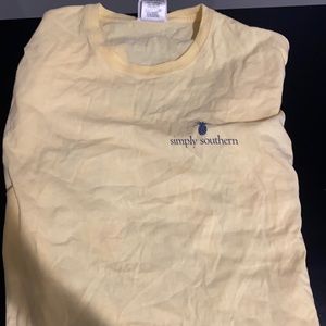yellow dolphin simply southern tee
